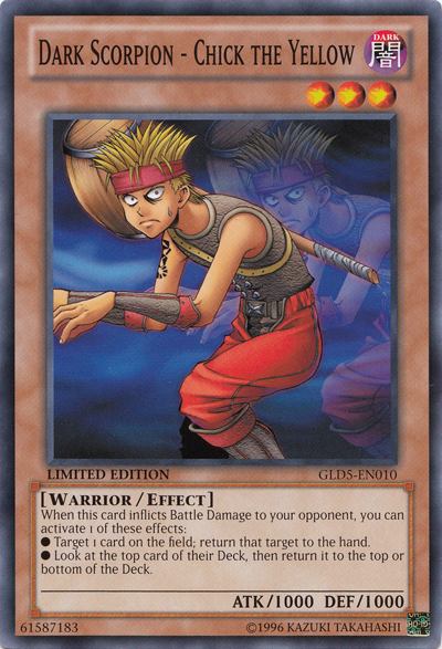 Dark Scorpion - Chick the Yellow [GLD5-EN010] Common | Odin's Place