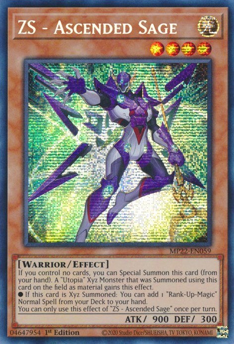 ZS - Ascended Sage [MP22-EN059] Prismatic Secret Rare | Odin's Place