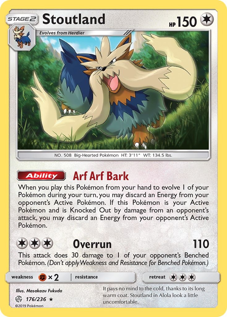 Stoutland (176/236) [Sun & Moon: Cosmic Eclipse] | Odin's Place