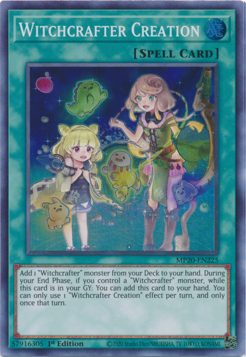 Witchcrafter Creation [MP20-EN225] Super Rare | Odin's Place