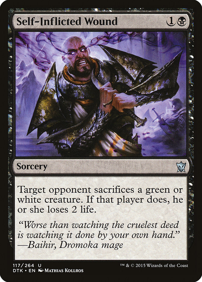 Self-Inflicted Wound (117) [Dragons of Tarkir] | Odin's Place