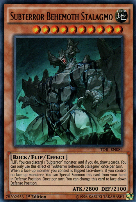 Subterror Behemoth Stalagmo [TDIL-EN084] Ultra Rare | Odin's Place