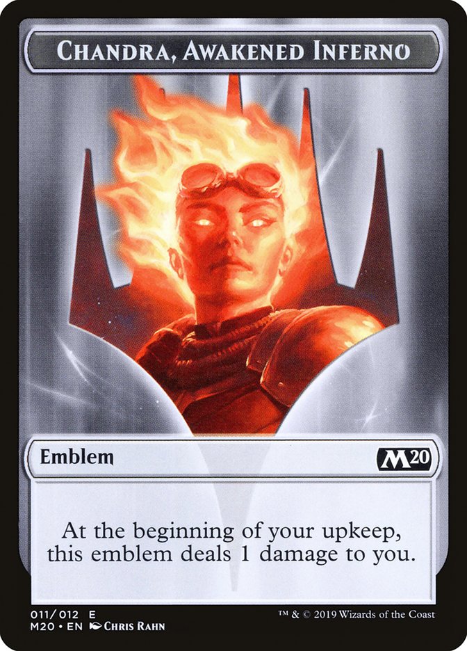 Chandra, Awakened Inferno Emblem [Core Set 2020 Tokens] | Odin's Place