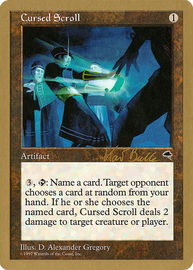Cursed Scroll (Kai Budde) [World Championship Decks 1999] | Odin's Place
