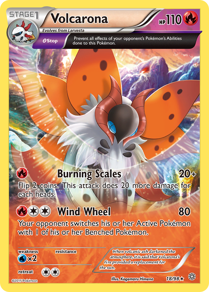 Volcarona (18/98) [XY: Ancient Origins] | Odin's Place