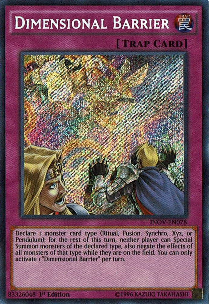 Dimensional Barrier [INOV-EN078] Secret Rare | Odin's Place