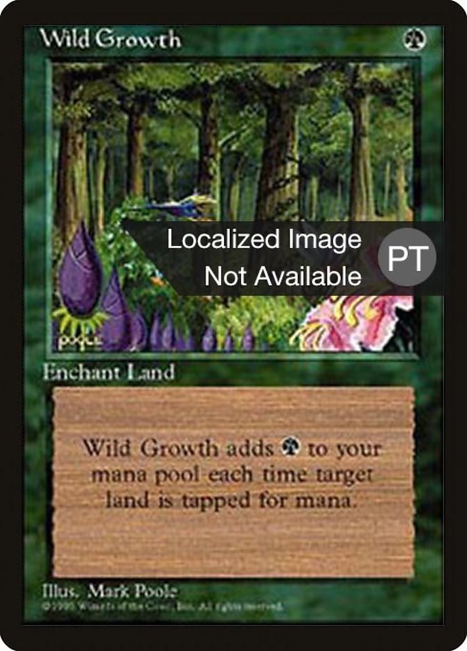 Wild Growth [Fourth Edition (Foreign Black Border)] | Odin's Place
