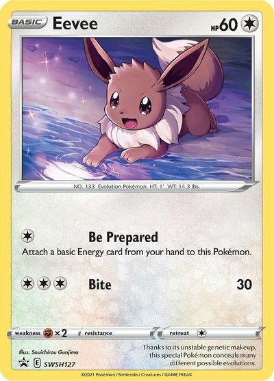 Eevee (SWSH127) [Sword & Shield: Black Star Promos] | Odin's Place