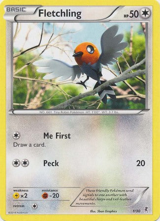 Fletchling (1/30) [XY: Trainer Kit 1 - Bisharp] | Odin's Place
