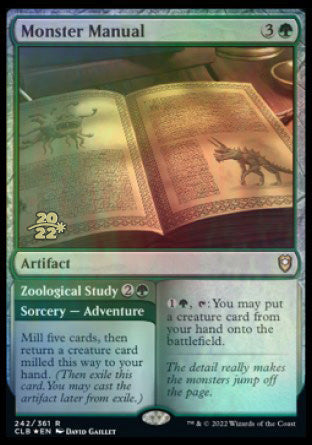 Monster Manual // Zoological Study [Commander Legends: Battle for Baldur's Gate Prerelease Promos] | Odin's Place