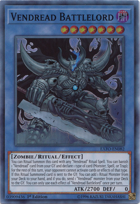 Vendread Battlelord [EXFO-EN082] Super Rare | Odin's Place