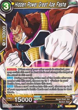 Hidden Power Great Ape Fasha (BT3-098) [Cross Worlds] | Odin's Place