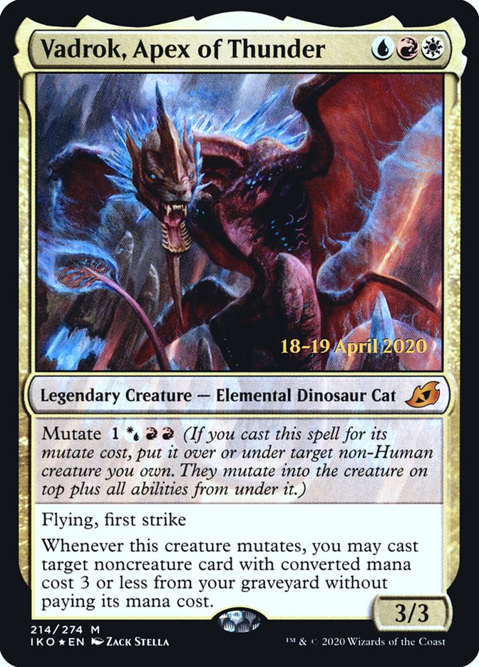 Vadrok, Apex of Thunder [Ikoria: Lair of Behemoths Prerelease Promos] | Odin's Place