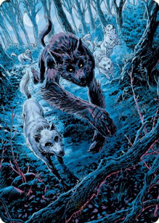 Untamed Pup Art Card [Innistrad: Midnight Hunt Art Series] | Odin's Place