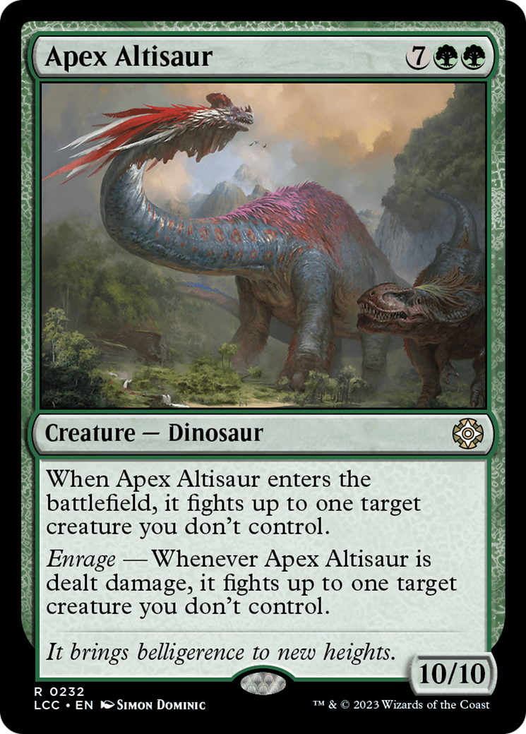 Apex Altisaur [The Lost Caverns of Ixalan Commander] | Odin's Place