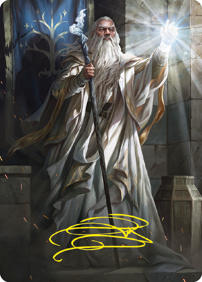 Gandalf the White Art Card (Gold-Stamped Signature) [The Lord of the Rings: Tales of Middle-earth Art Series] | Odin's Place