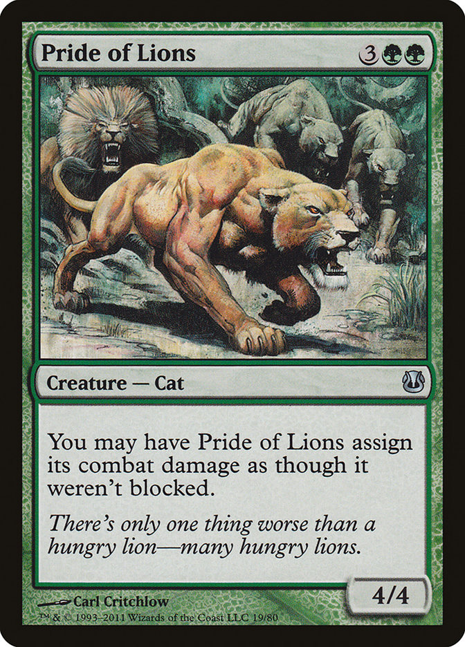 Pride of Lions (19) [Duel Decks: Ajani vs. Nicol Bolas] | Odin's Place