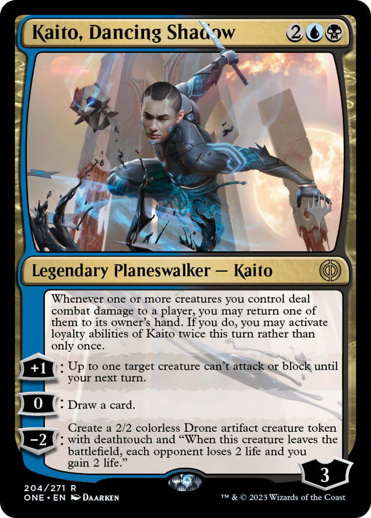 Kaito, Dancing Shadow (Promo Pack) [Phyrexia: All Will Be One Promos] | Odin's Place