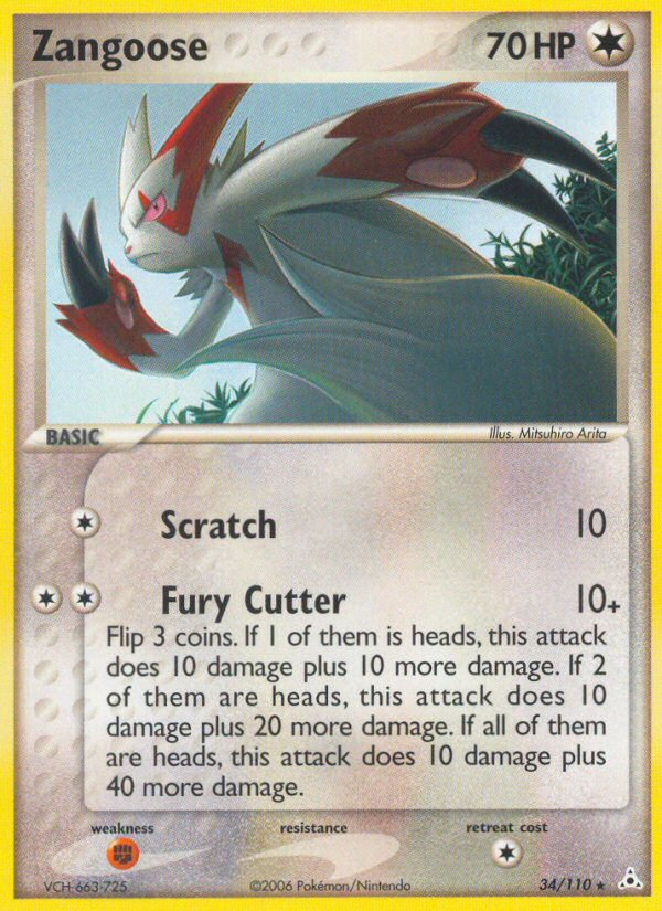 Zangoose (34/110) [EX: Holon Phantoms] | Odin's Place