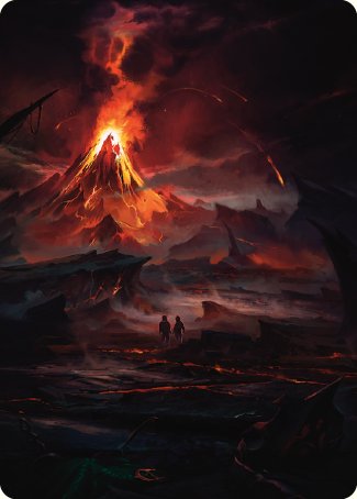 Valley of Gorgoroth Art Card [The Lord of the Rings: Tales of Middle-earth Art Series] | Odin's Place