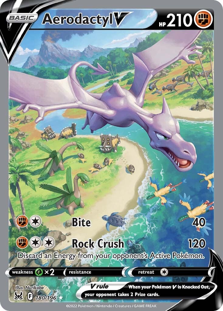 Aerodactyl V (180/196) [Sword & Shield: Lost Origin] | Odin's Place