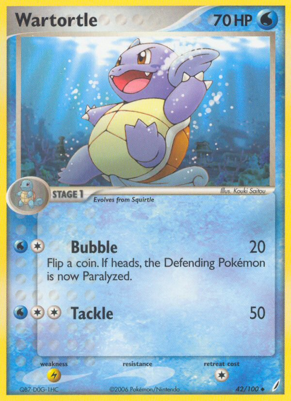 Wartortle (42/100) [EX: Crystal Guardians] | Odin's Place