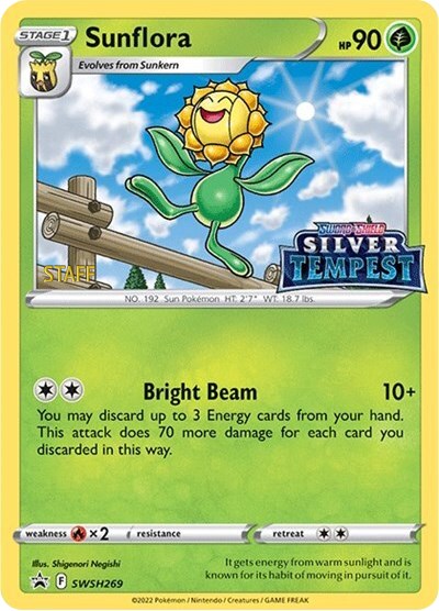 Sunflora (SWSH269) (Prerelease) (Staff) [Sword & Shield: Black Star Promos] | Odin's Place
