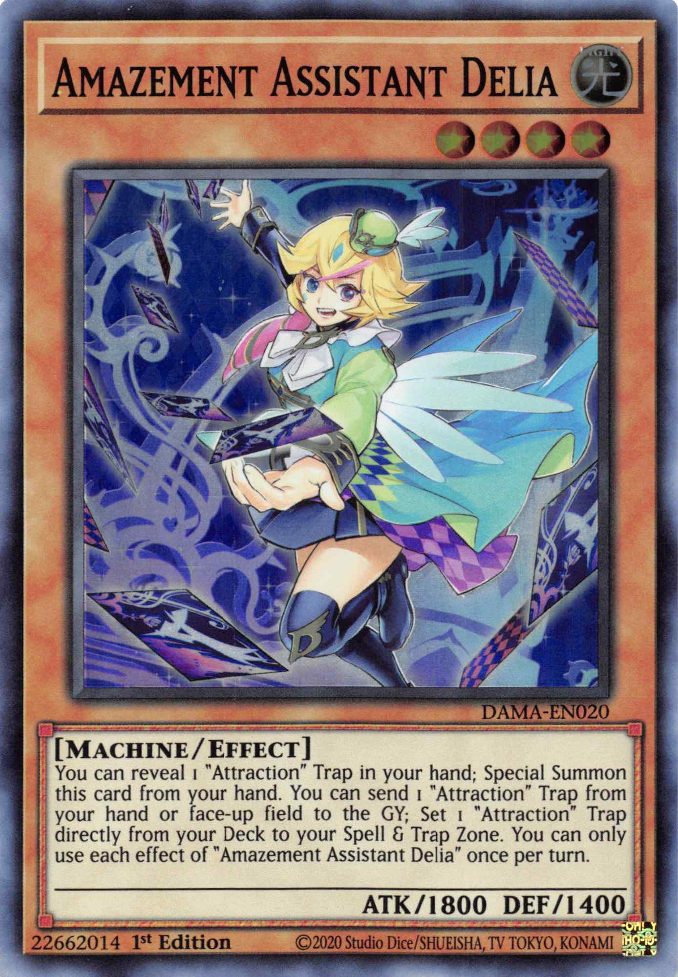 Amazement Assistant Delia [DAMA-EN020] Super Rare | Odin's Place