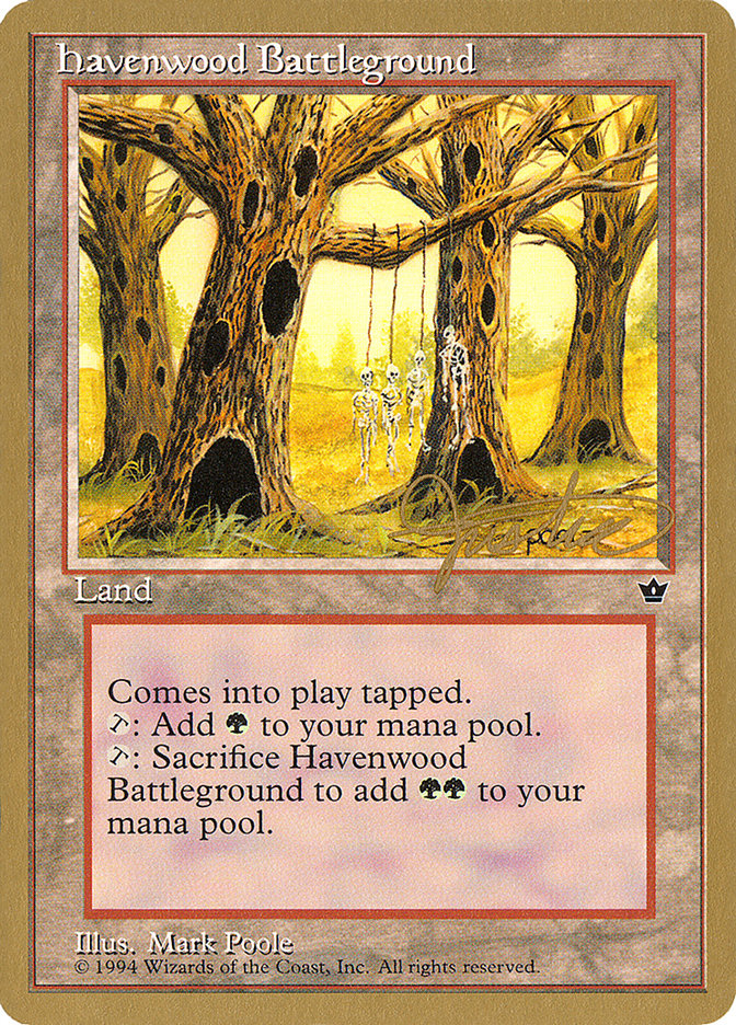Havenwood Battleground (Mark Justice) [Pro Tour Collector Set] | Odin's Place