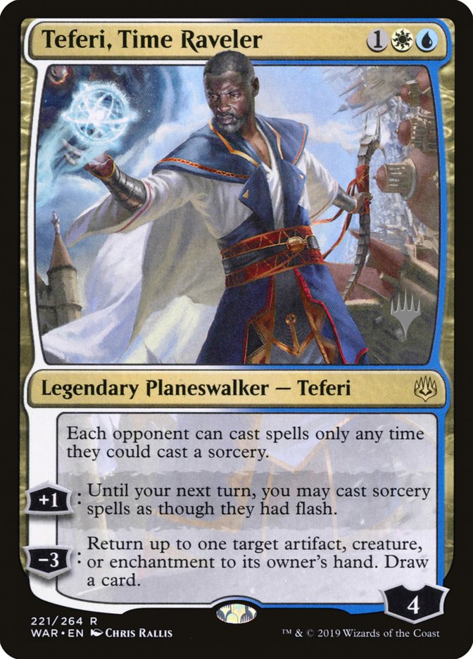 Teferi, Time Raveler (Promo Pack) [War of the Spark Promos] | Odin's Place
