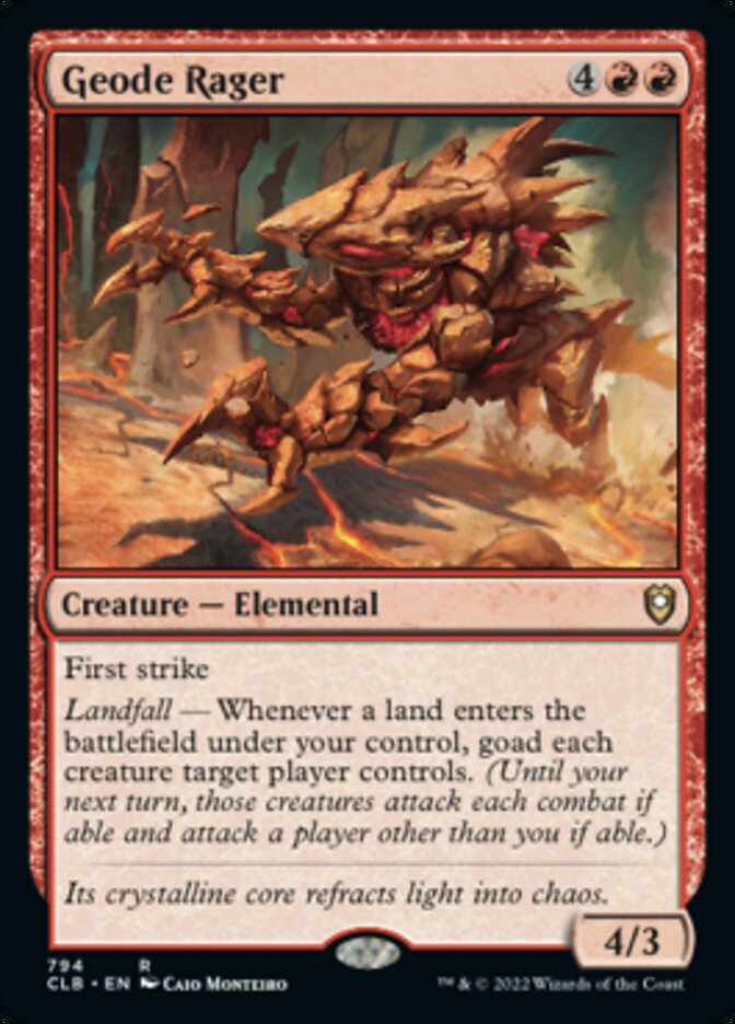 Geode Rager [Commander Legends: Battle for Baldur's Gate] | Odin's Place
