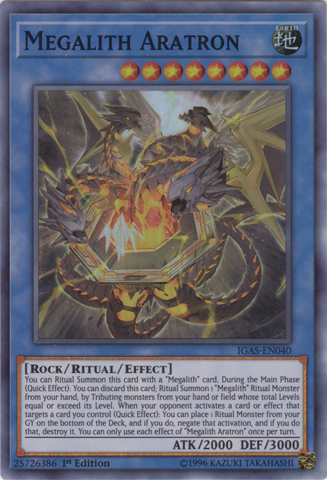 Megalith Aratron [IGAS-EN040] Super Rare | Odin's Place