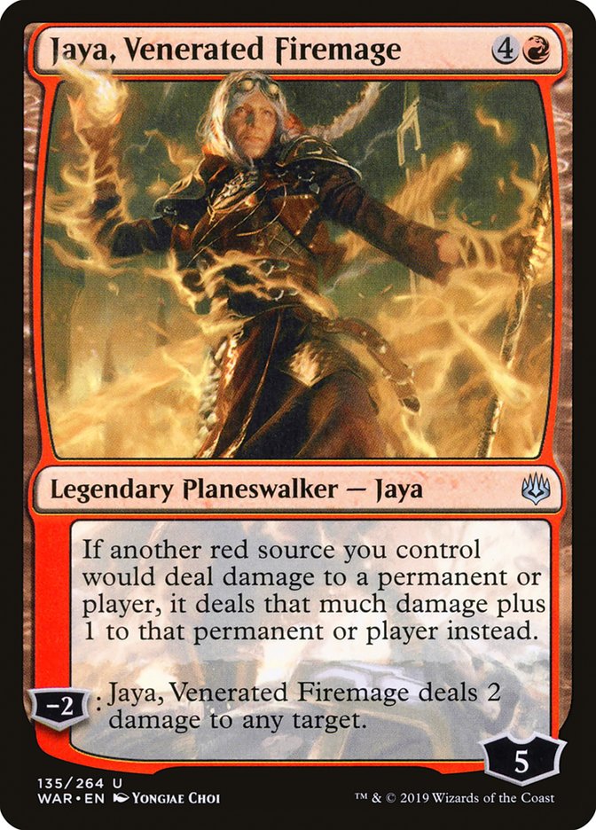 Jaya, Venerated Firemage (135) [War of the Spark] | Odin's Place