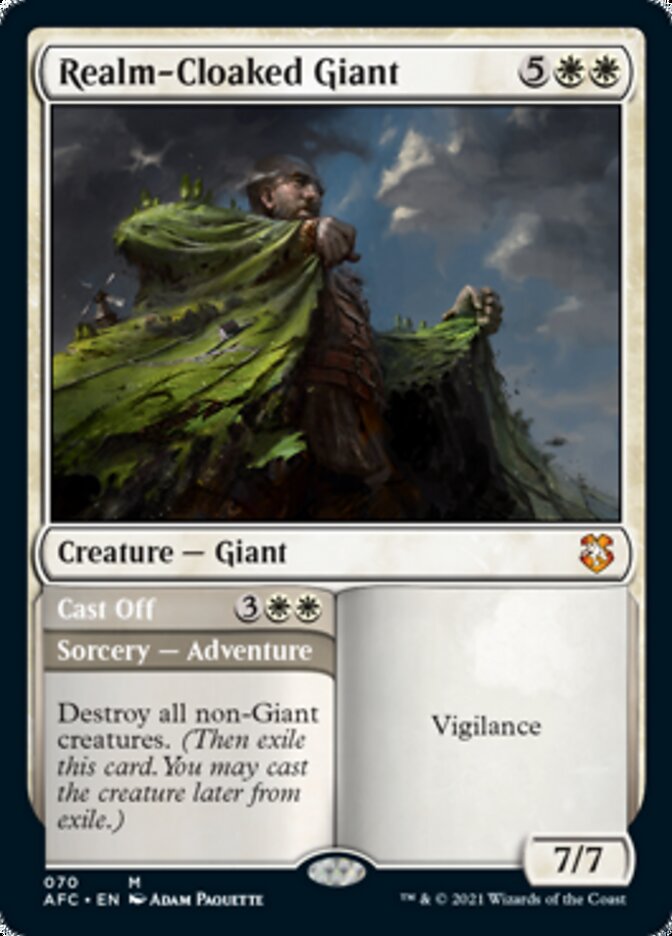 Realm-Cloaked Giant // Cast Off [Dungeons & Dragons: Adventures in the Forgotten Realms Commander] | Odin's Place