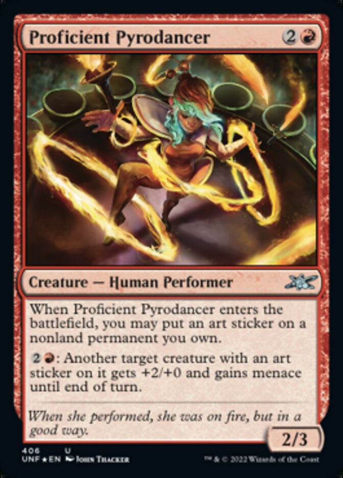Proficient Pyrodancer (Galaxy Foil) [Unfinity] | Odin's Place