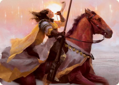 Sunrise Cavalier Art Card [Innistrad: Midnight Hunt Art Series] | Odin's Place