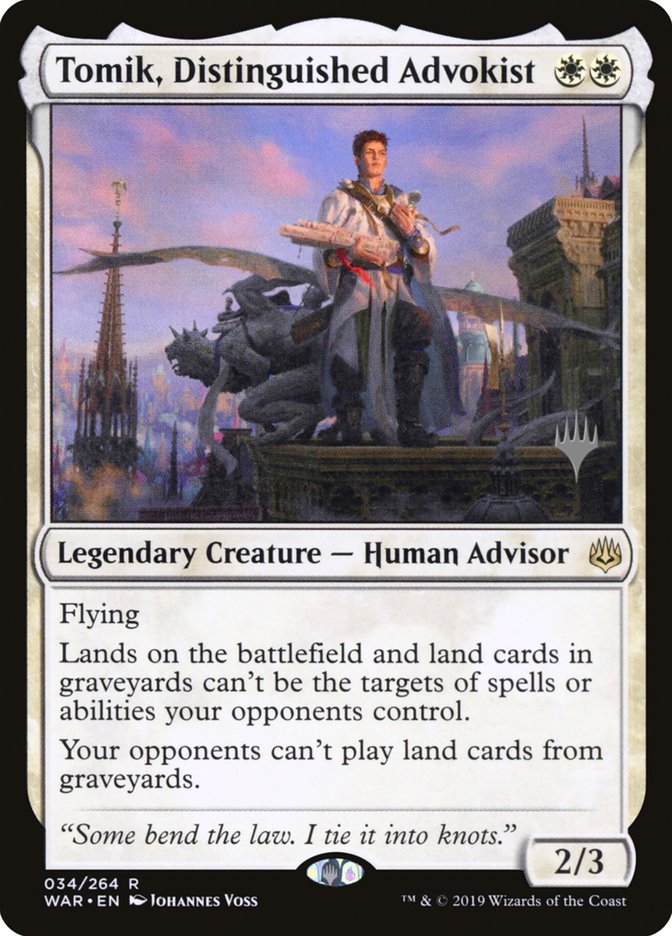 Tomik, Distinguished Advokist (Promo Pack) [War of the Spark Promos] | Odin's Place