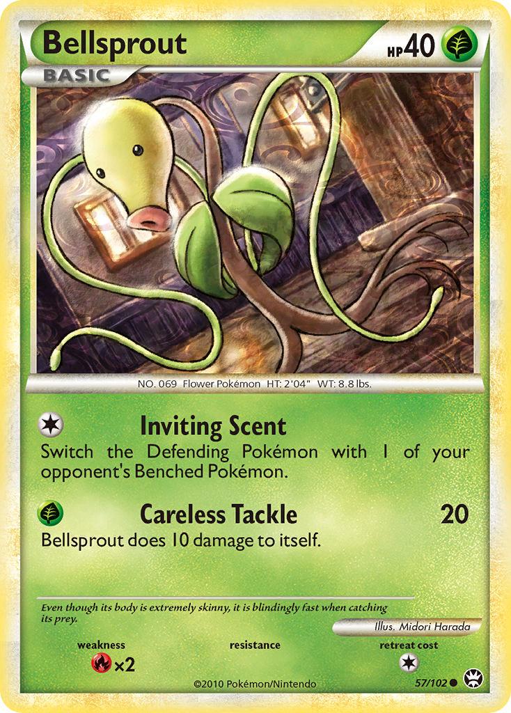 Bellsprout (57/102) [HeartGold & SoulSilver: Triumphant] | Odin's Place