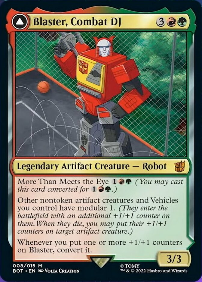 Blaster, Combat DJ // Blaster, Morale Booster [Transformers] | Odin's Place