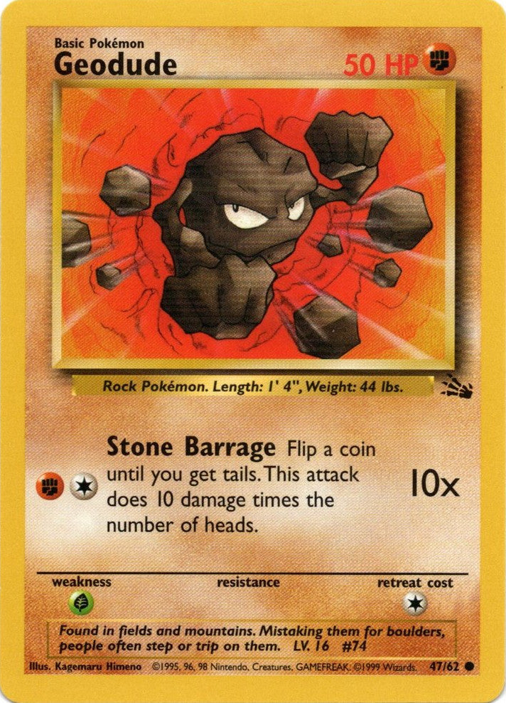 Geodude (47/62) [Fossil Unlimited] | Odin's Place