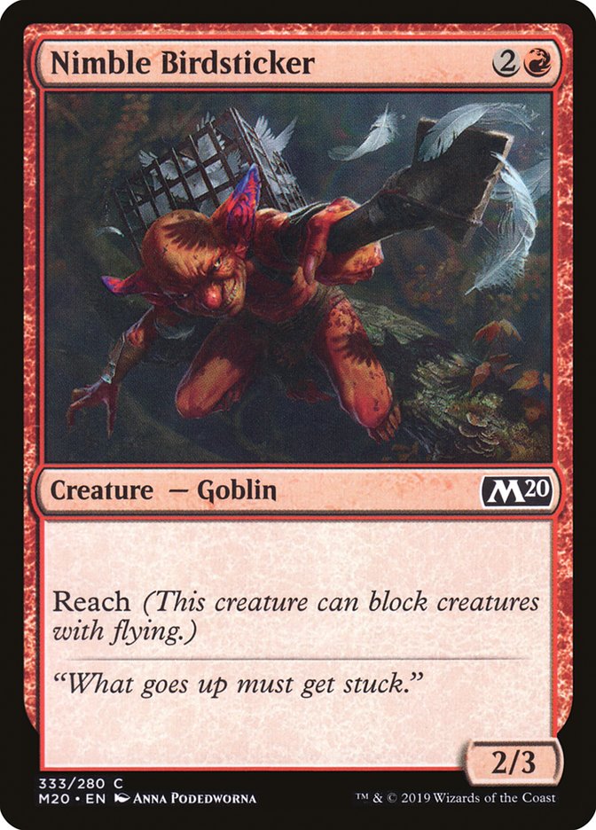 Nimble Birdsticker [Core Set 2020] | Odin's Place