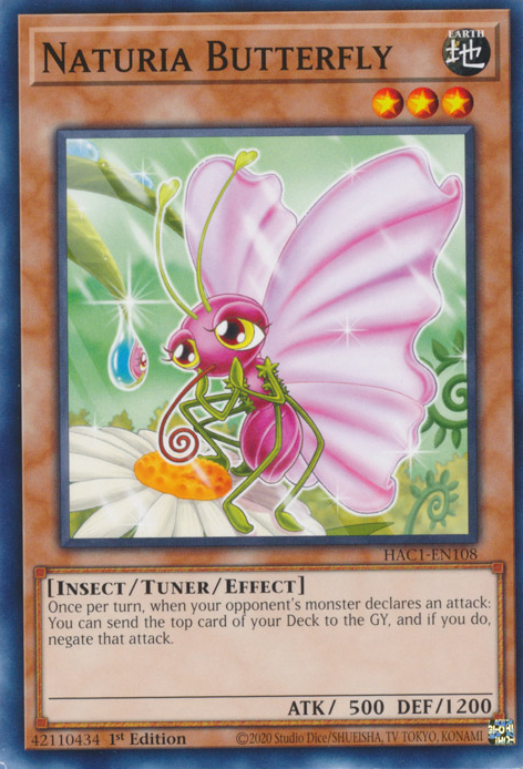 Naturia Butterfly [HAC1-EN108] Common | Odin's Place