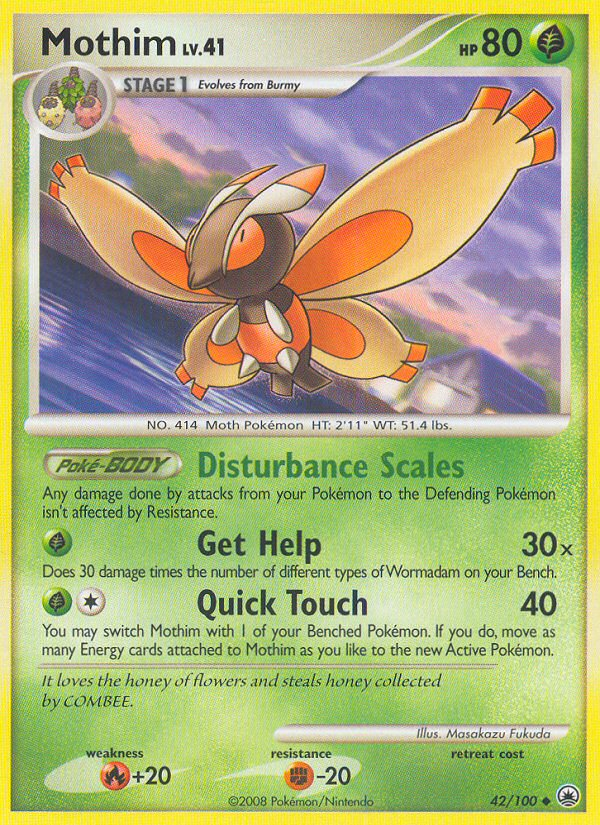 Mothim (42/100) [Diamond & Pearl: Majestic Dawn] | Odin's Place