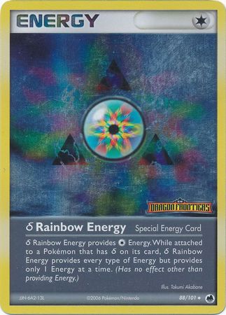 Rainbow Energy (88/101)(Delta Species) (Stamped) [EX: Dragon Frontiers] | Odin's Place
