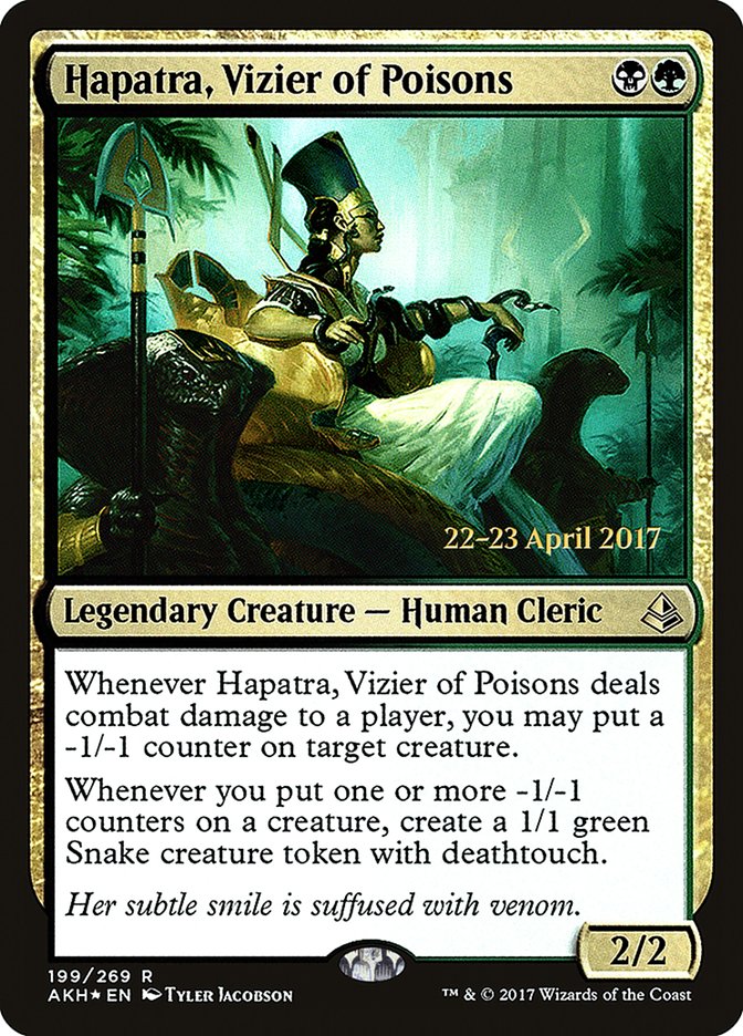 Hapatra, Vizier of Poisons (199) [Amonkhet Prerelease Promos] | Odin's Place