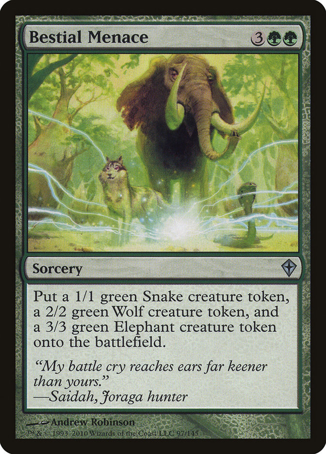 Bestial Menace (97) [Worldwake] | Odin's Place