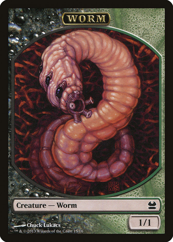 Worm Token (15) [Modern Masters Tokens] | Odin's Place