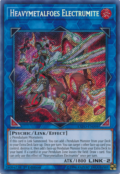 Heavymetalfoes Electrumite [EXFO-EN098] Secret Rare | Odin's Place
