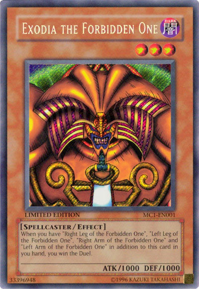 Exodia the Forbidden One [MC1-EN001] Secret Rare | Odin's Place