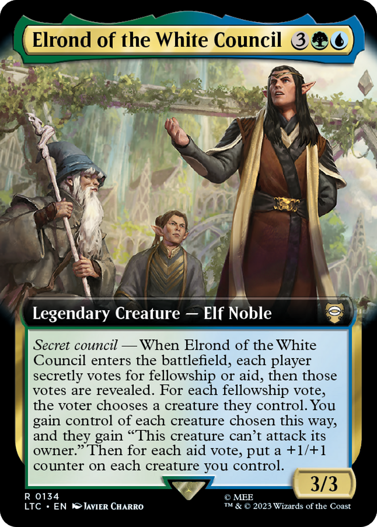 Elrond of the White Council (Extended Art) [The Lord of the Rings: Tales of Middle-Earth Commander] | Odin's Place